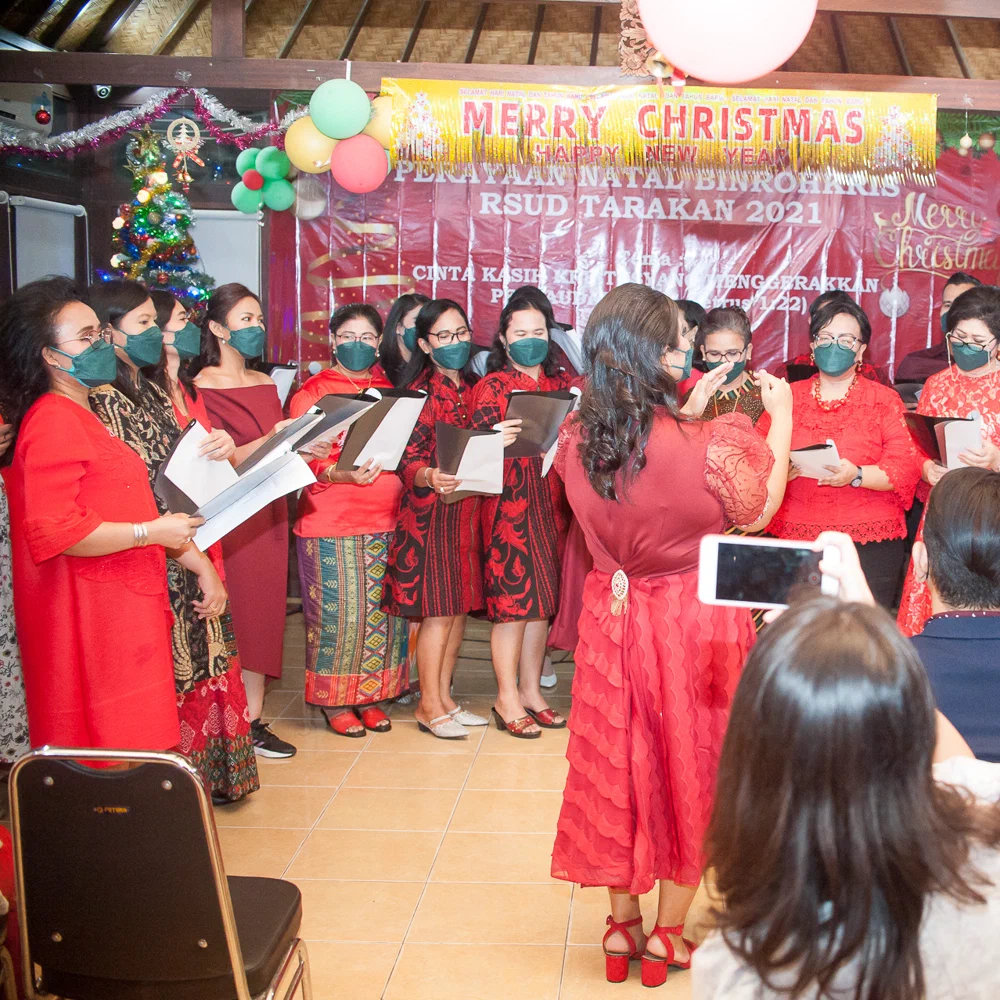Perayaan Natal BINROHKRIS RSUD Tarakan 2021